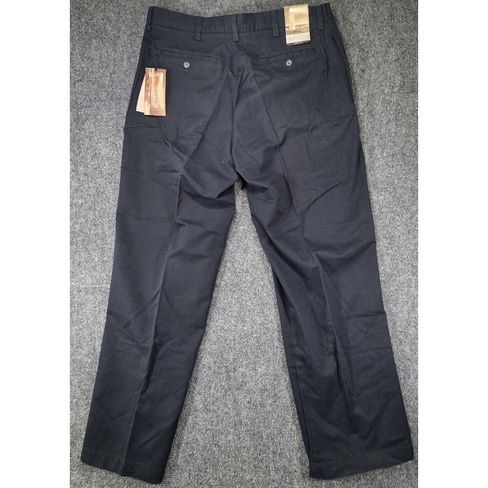 Weatherproof Black Flat Front Chino Pants NWT 36x30 Classic Fit Casual - Picture 7 of 13